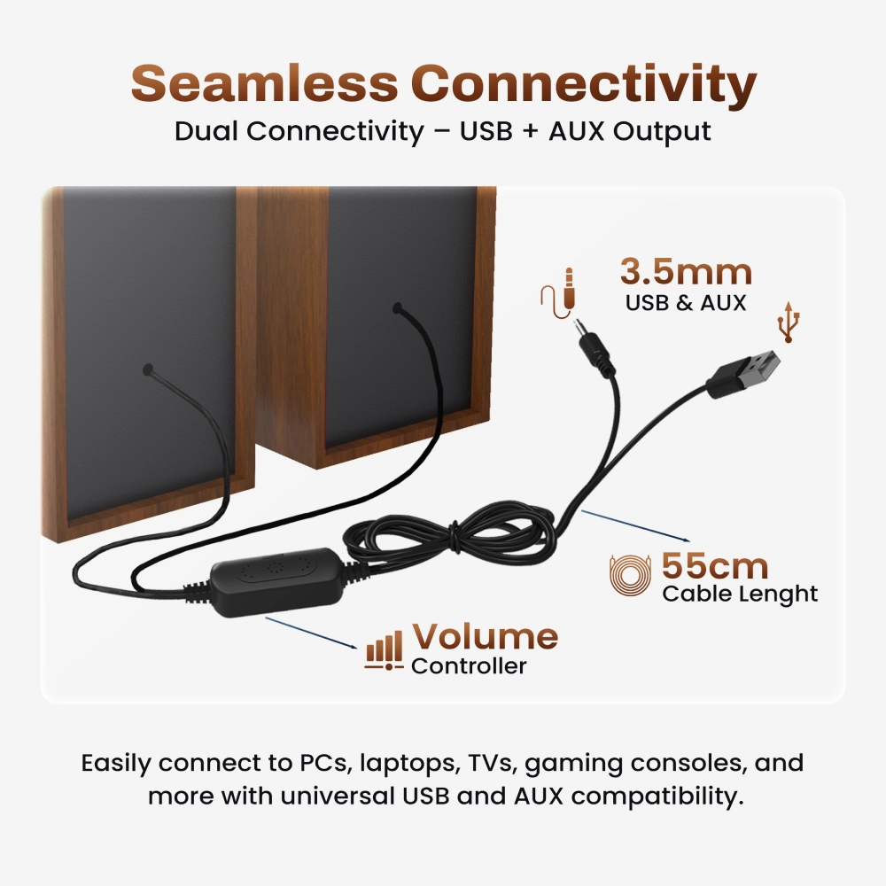EVM Speaker USB EnWood (BTS-207) 5w view 4